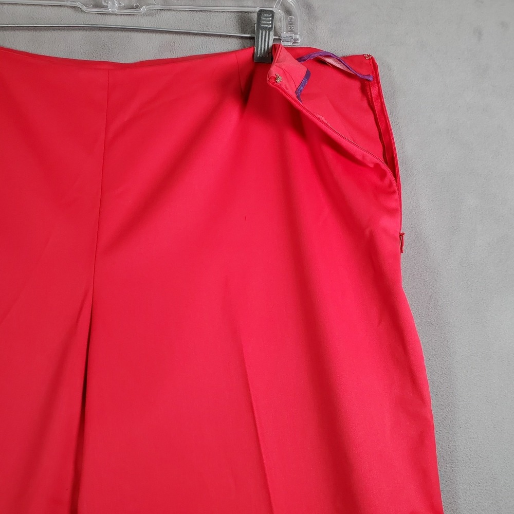 Peace of Cloth Pants Womens‎ 16 Red Straight Leg Career Dress USA Made Classic - Picture 3 of 9
